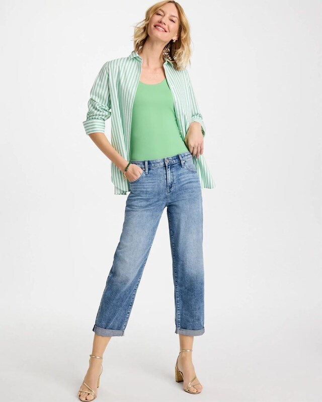 Cropped Boyfriend Jeans - image 3